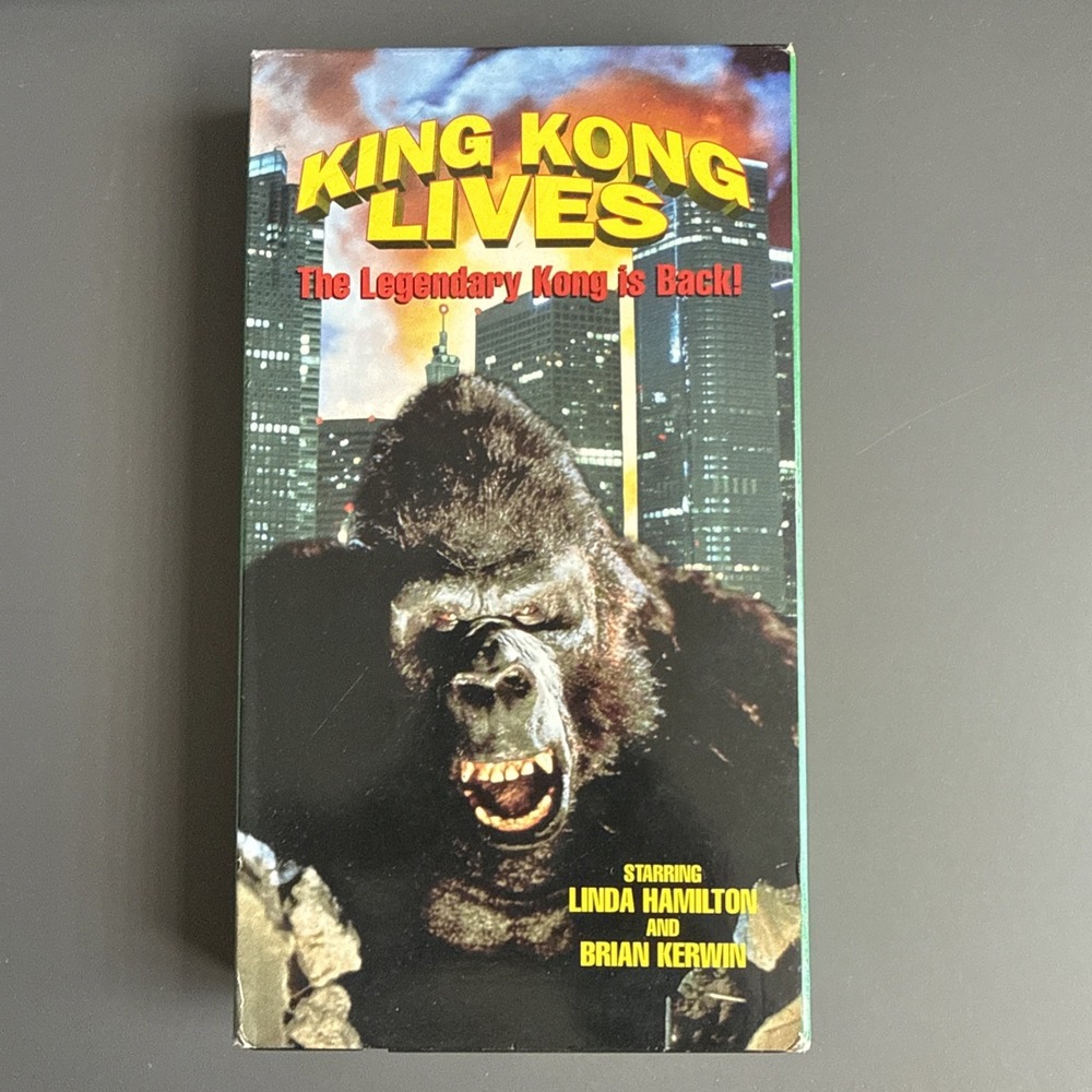 KING KONG LIVES VHS Tape 1996 - The Legendary Kong is Back
